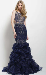 Jovani 36991 Navy/Nude