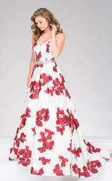 Jovani 37940 White Print