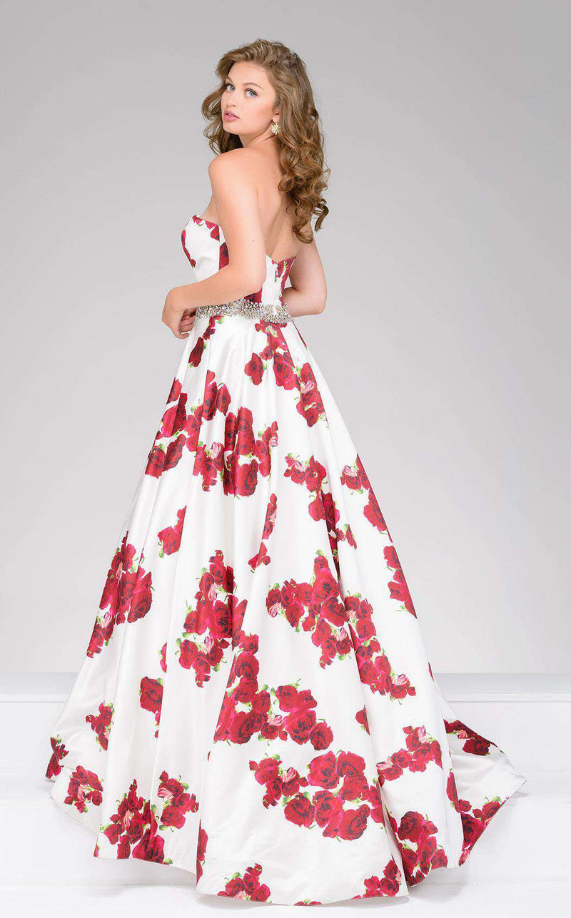 Jovani 37940 White Print