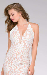 Jovani 40116 White/Nude