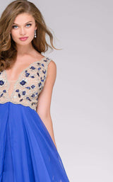 Jovani 40979 Royal/Nude
