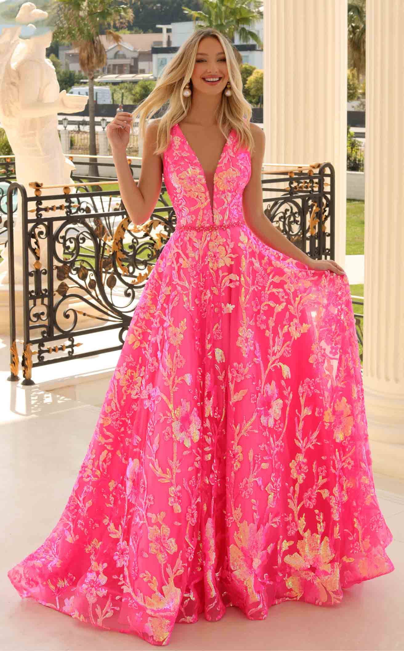 CLARISSE 810541 FLAMINGO PROM DRESS main image 0