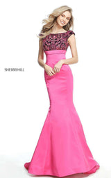 Sherri Hill 51373 Black/Fuchsia