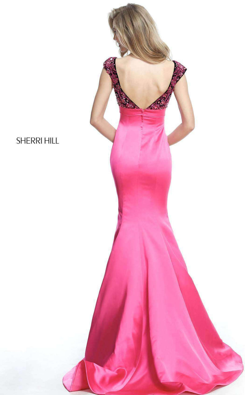 Sherri Hill 51373 Black/Fuchsia