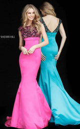 Sherri Hill 51373 Black/Fuchsia