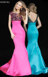 Sherri Hill 51373 Black/Fuchsia