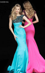 Sherri Hill 51373 Black/Turquoise