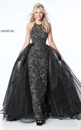 Sherri Hill 51376 Black/Gun Metal