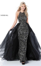 Sherri Hill 51376 Black/Gun Metal
