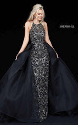 Sherri Hill 51376 Black/Gun Metal