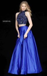 Sherri Hill 51381 Black/Royal