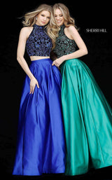Sherri Hill 51381 Black/Royal