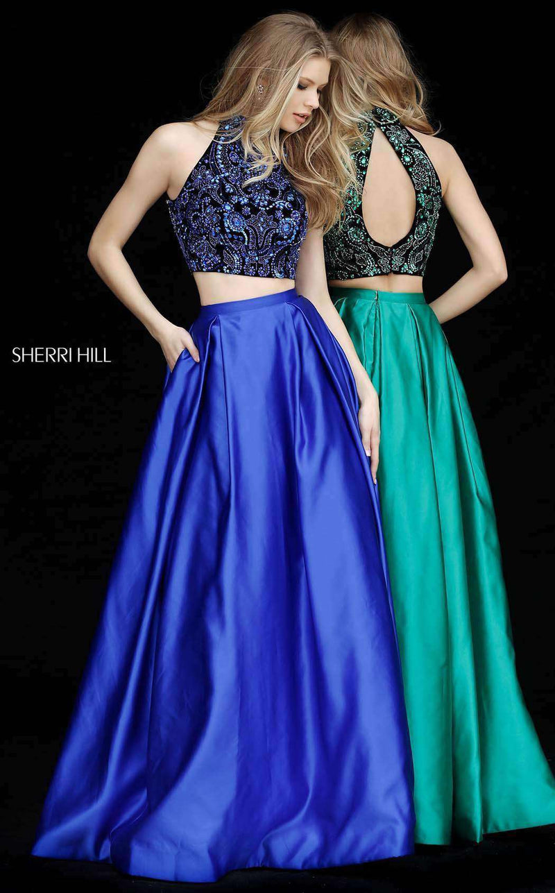 Sherri Hill 51381 Black/Royal