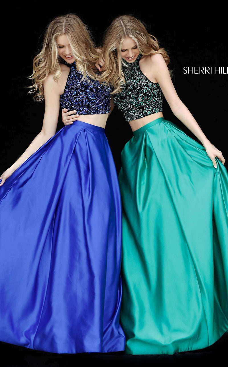 Sherri Hill 51381 Black/Royal