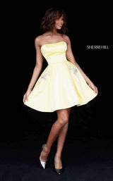 Sherri Hill 51390 Yellow Yellow