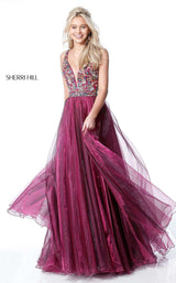 Sherri Hill 51391 Magenta/Multi