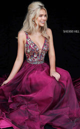 Sherri Hill 51391 Magenta/Multi