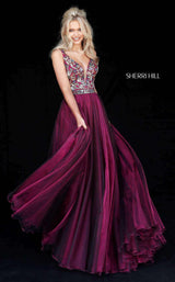 Sherri Hill 51391 Magenta/Multi