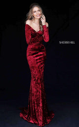 Sherri Hill 51405 Dark Red