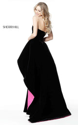 Sherri Hill 51418 Black/Fuchsia