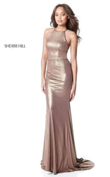 Sherri Hill 51428 Coffee/Gold