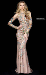 Sherri Hill 51486 Dark Nude/Multi