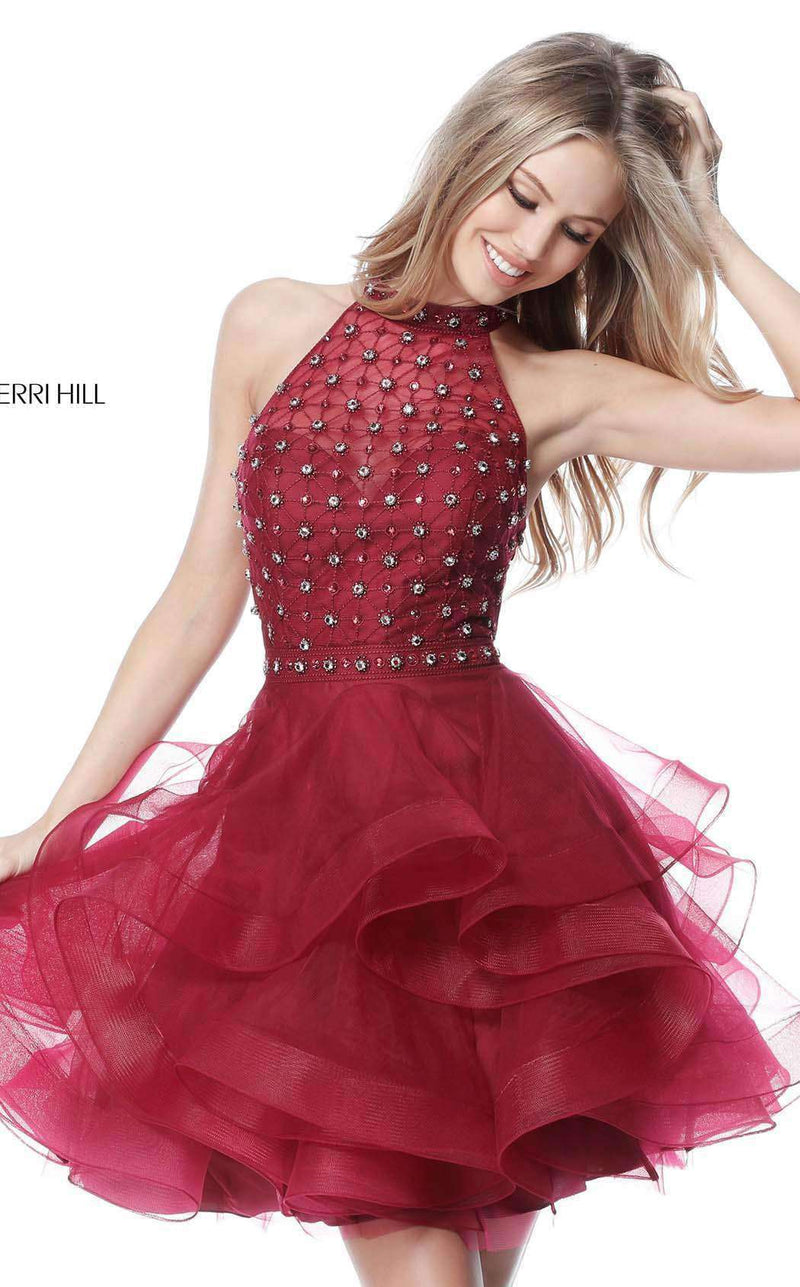 Sherri Hill 51559 Burgundy