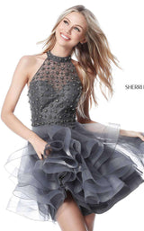 Sherri Hill 51559 Gun Metal