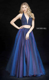 Sherri Hill 51237 Navy/Magenta