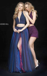 Sherri Hill 51237 Navy/Magenta