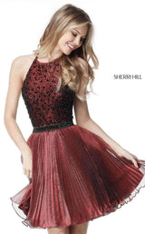 Sherri Hill 51303 Wine/Black