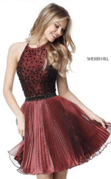 Sherri Hill 51303 Wine/Black