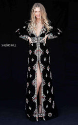 Sherri Hill 51348 Black Multi