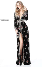 Sherri Hill 51348 Black Multi