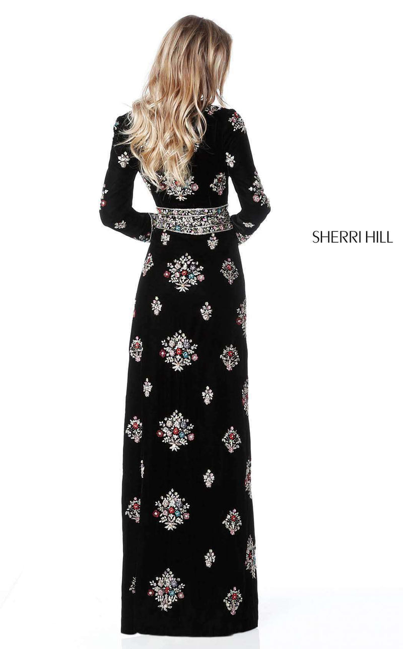 Sherri Hill 51348 Black Multi