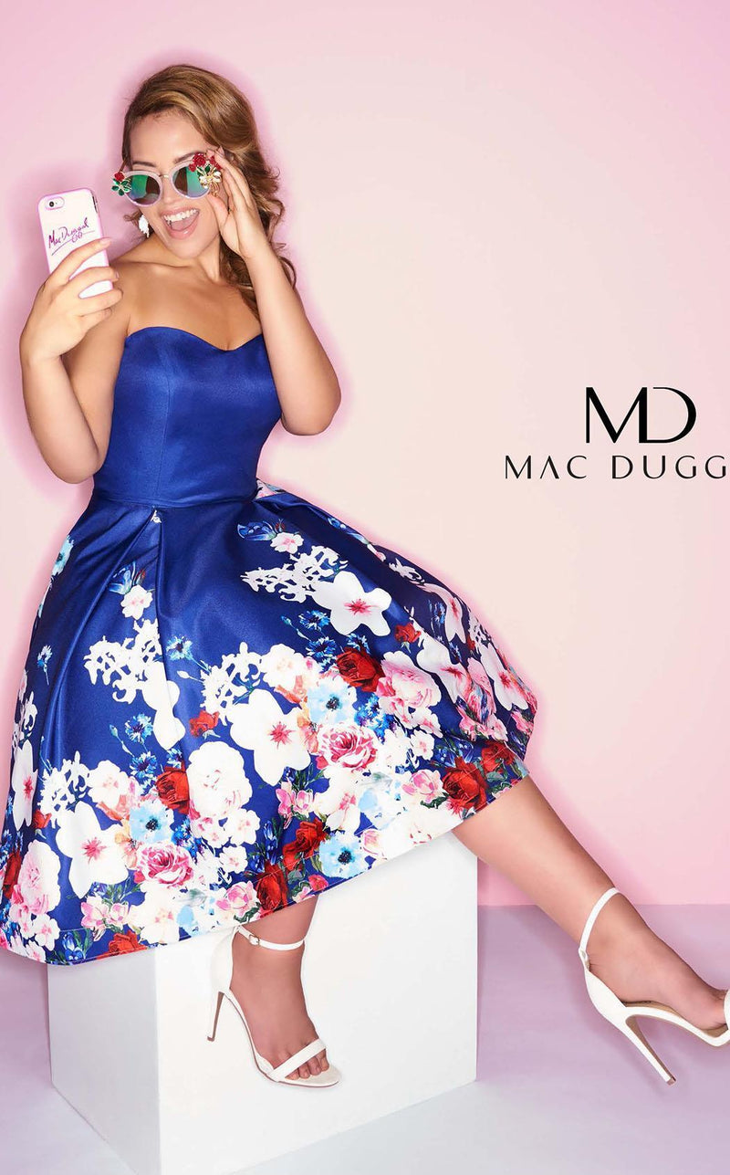 Mac Duggal 65969F Floral Multi Print