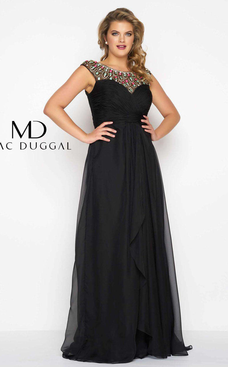 Mac Duggal 65974F Black Multi