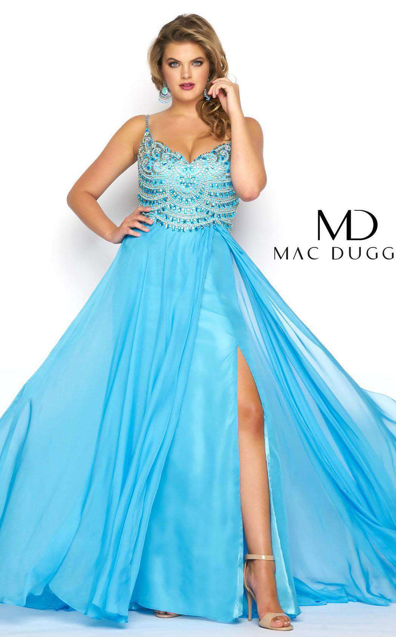 Mac Duggal 65979F Ocean Blue