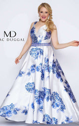Mac Duggal 77176F Blue/Floral