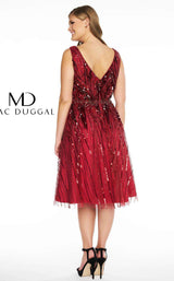 Mac Duggal 77209F Crimson