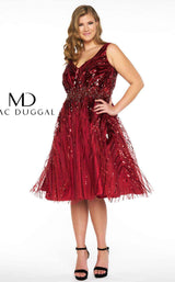 Mac Duggal 77209F Crimson
