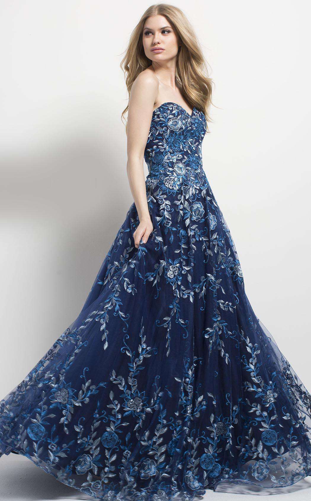 Jovani 49315 Navy Multi