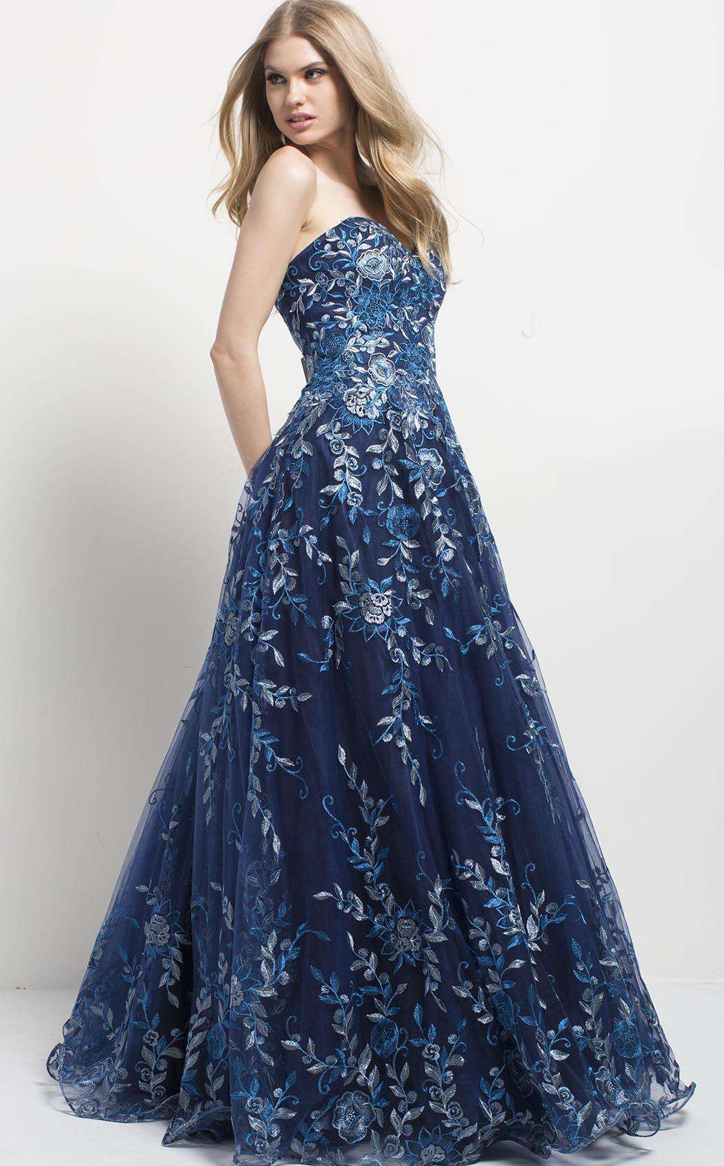 Jovani 49315 Navy Multi