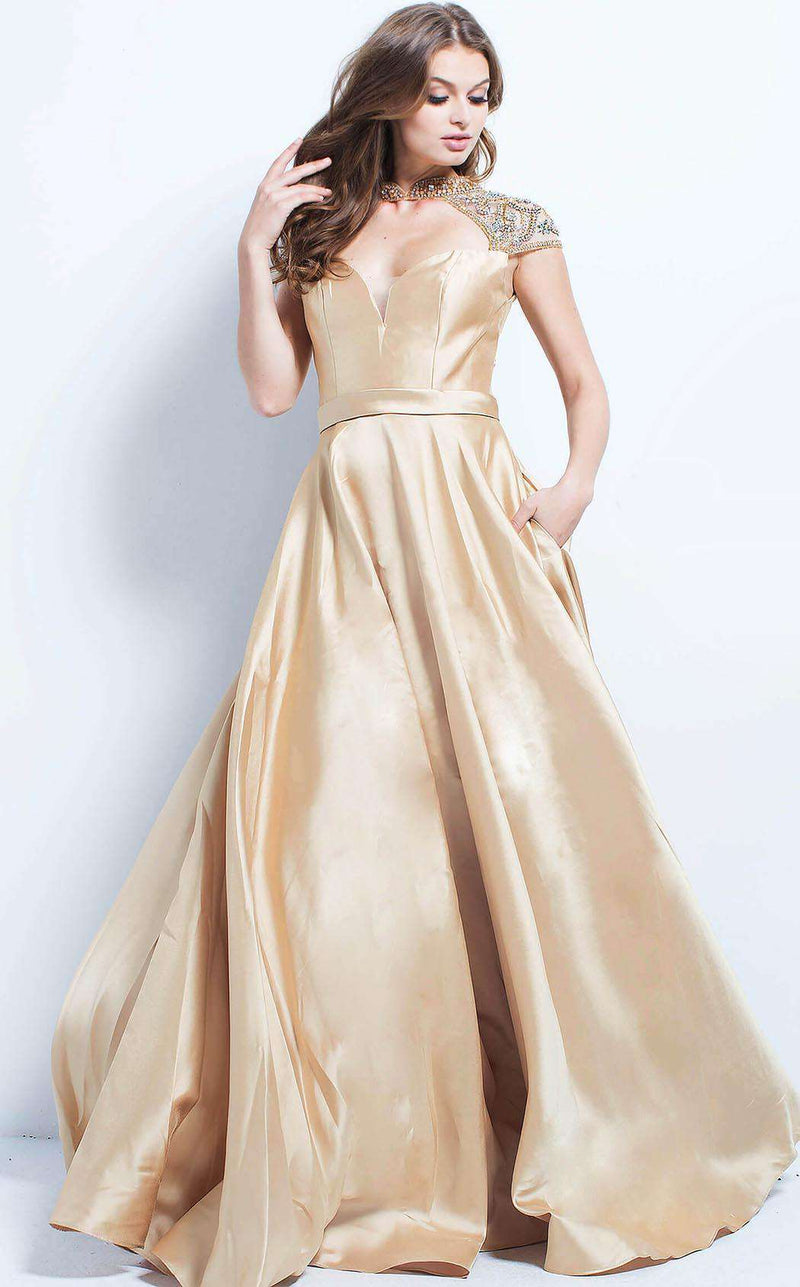 Jovani 49842 Gold