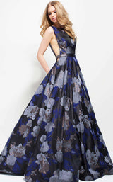 Jovani 49898 Navy/Print