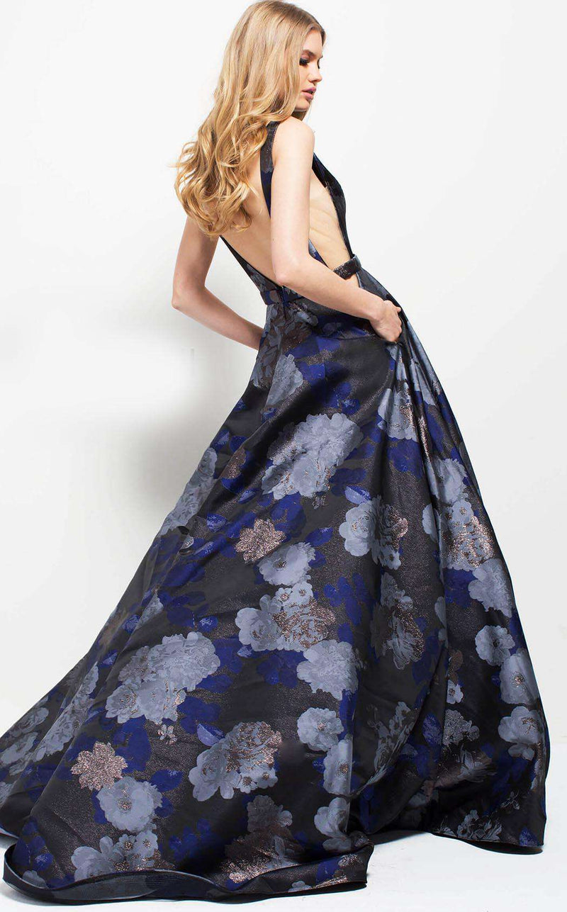Jovani 49898 Navy/Print