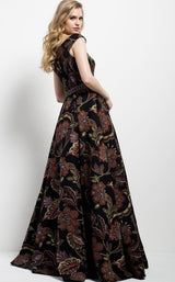 Jovani 49981 Black Multi