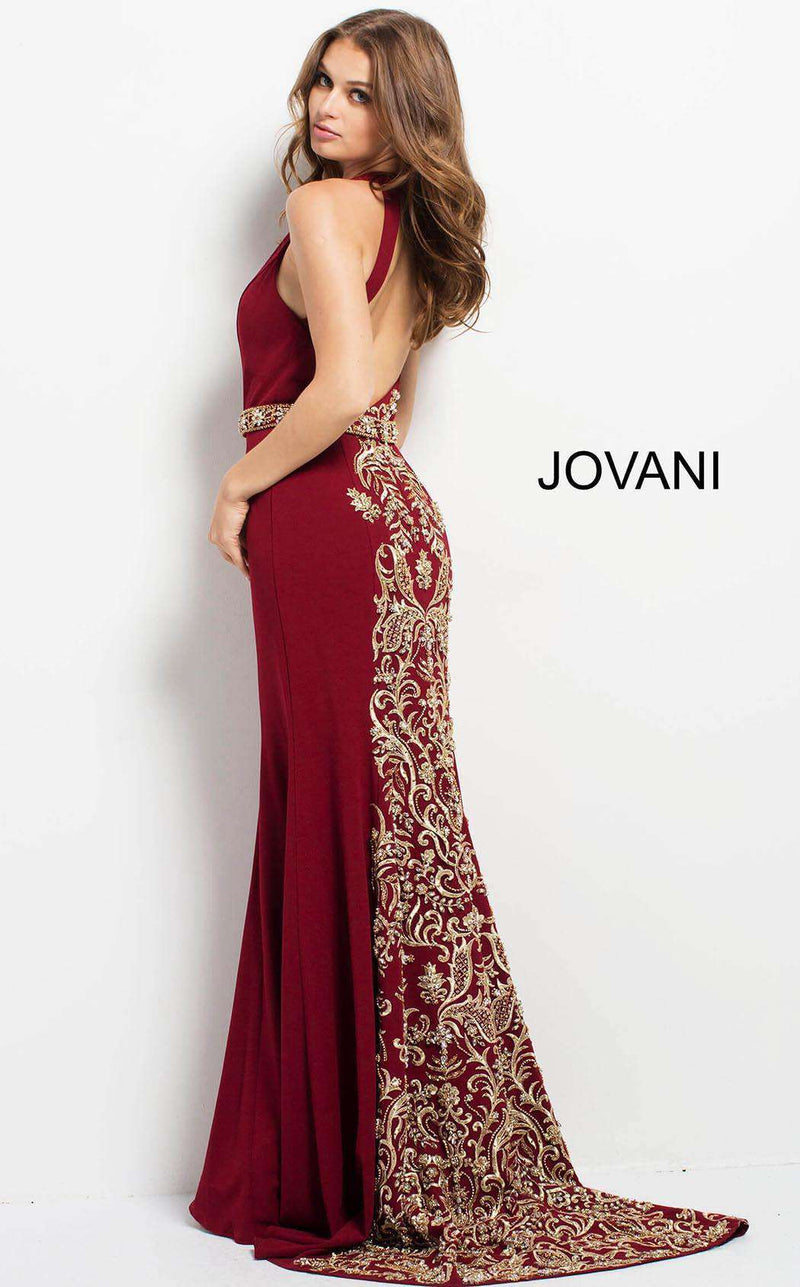 Jovani 50084 Burgundy