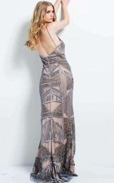 Jovani 50314 Gray/Nude