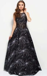 Jovani 50341 Black/Silver